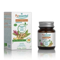 Jengibre Fresco Orgánico 60 Cápsulas de Aceites Esenciales Puressentiel♦Jengibre Fresco Orgánico 60 cápsulas Huiles Essentielles Puressentiel