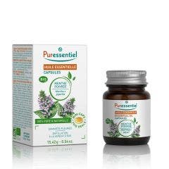 Menta piperita BIO 60 Cápsulas Aceites esenciales Puressentiel♦Menta piperita BIO 60 cápsulas Huiles Essentielles Puressentiel