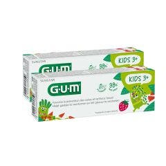 Dentífrico junior 2x50ml a partir de 3 años sabor fresa Gum