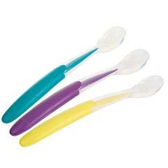 Juego de 3 cucharas de silicona blanda a partir de 6 meses Nuk