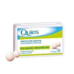 Protection Auditive Cire Naturelle Confort Longue Duree X12 Quies