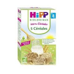 100% Cereales 5 Cereales Bio A Partir De 8 Meses 250g Hipp
