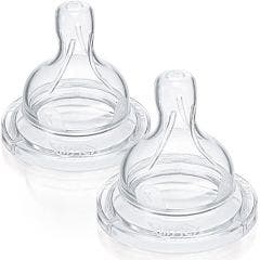 Tetinas Classic+ Silicona Airflex Flujo Medio 3 Meses Y Mas Lote De 2 Avent