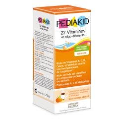 22 Vitaminas y Oligoelementos Jarabe 125ml Pediakid