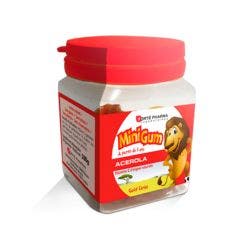 Minigum Acerola Sabor Cereza 50 Gominolas 50 gommes à mâcher Riche en Vitamine C naturelle Forté Pharma