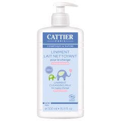 Linimento Leche Limpiadora Hipoalergenica Para El Cambio Bio 500ml Bebe Cattier
