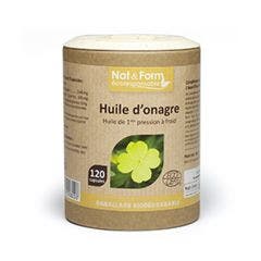 Nat&form Huile Onagre Bio 120 Capsules 120 capsules Nat&Form
