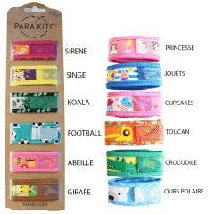 Pulsera Color Repelente Antimosquitos Natural Niños x1 Enfant Dès 3 Ans Para Kito
