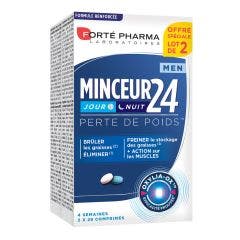 Minceur 24 Hombre Adelgazar Dia/Noche 2x28 Comprimidos Minceur 24 Forté Pharma