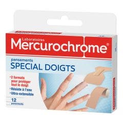 Pansements Doigts X12 Mercurochrome