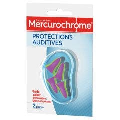 Protections Auditives 2 Paires Mercurochrome
