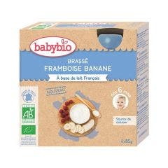 Gourde Brasse Framboise Banane Bio Des 6 Mois 4x85g Babybio