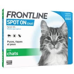 Spot-on Gato 4 Pipetas De 4 Pipettes De 0.5ml Frontline
