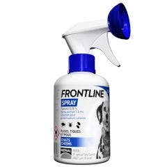 Spray Cutaneo Anti Pulgas Garrapatas Y Piojos Para Gato Y Perro 250ml Frontline