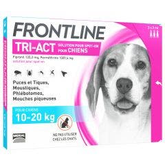 Tri-act Spot-on Perros De 10 A 3 Pipetas De 3 Pipettes de 2ml Frontline