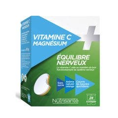 Vitamina C + Magnesio 24 Comprimidos Nutrisante