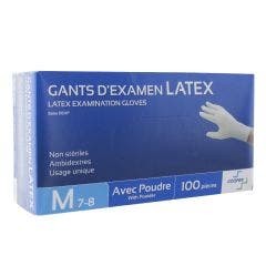 Emilabo Gants Latex X100 M 7-8 X100 Cooper