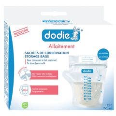 20 Bolsas De Conservacion Para La Leche Materna 270ml Dodie