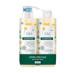 Gel limpiador suave 2x500ml Bébé Klorane