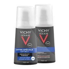 Desodorante spray ultra fresco hombre 2x100ml Déodorant Vichy