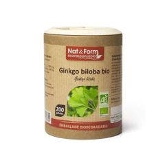 Ginkgo Biloba Bio 200 Cápsulas Nat&form 200 Gélules Nat&Form