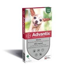 Pipetas Perros muy pequeños 6 pipetas de 0,4ml Advantix