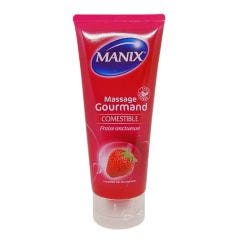 Gel De Masaje Comestible Sabor Fresa 200ml Massage Gourmand Manix