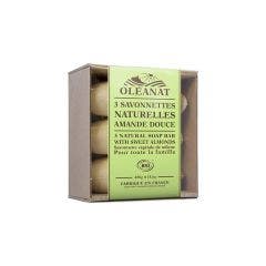 Savonnettes 3x150g Senteurs de Provence Amande Douce Bio Oleanat