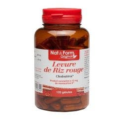 Levure De Riz Rouge 120 Gelules Cholesterol Nat&form Nat&Form