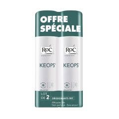 Desodorante Spray Seco Sudorción Abundante Keops 2x150ml Roc