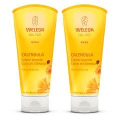 Crema Limpiadora Cuerpo Y Cabello Bebe 2x200ml Calendula Weleda