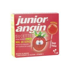 Sucettes Junior-angin 8 Sucettes GOUT FRAISE Melisana Pharma