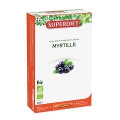 Myrtille Vision Pur Jus 20 Ampoules 15ml Superdiet