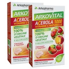 Acerola 1000 vitamina c natural 2x30 comprimidos Arkovital Arkopharma
