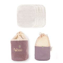 Kit Eco Belle neceser doble cara algodón bio x15 Les Tendances D'Emma