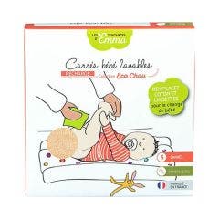 Panos Cuadrados Lavables Bebe Bambu Crudo X5 Les Tendances D'Emma