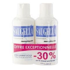 Dermolíquido higiene íntima 2x500ml Saugella