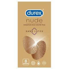 Preservativos sensación piel con piel X8 Nude sin látex Durex