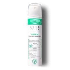 Spray Antitranspirante 75 ml Spirial Svr