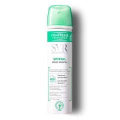Spray Vegetal Desodorante Antitranspirante 48h 75ml Spirial Svr