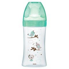 Biberon Anticolicos De Vidrio Flujo 3 0 A 6 Meses Verde Pajaro 270ml Dodie