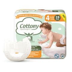 Pañal Algodon Bio X28 Talla 4 x28 Cottony