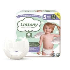 Pañal Algodon Bio X24 Talla 5 x24 Cottony