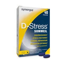 D-estrés Sueño 40 Comprimidos Synergia