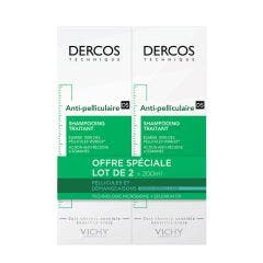 Anti-caspa Champu Tratante Cabello Normal A Graso 2x200ml Dercos Vichy