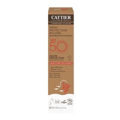 Spray protección solar SPF50 bio rostro y cuerpo 125ml Cattier