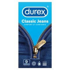 Preservativos lubricados Classic x9 Jeans Durex