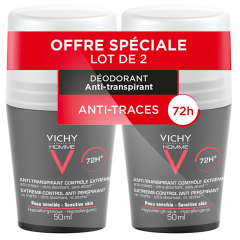 Antitranspirante Eficacia 72h Control 2x50ml Déodorant Roll-on Vichy