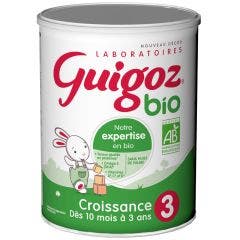 Bio 3 Croissance Lait En Poudre Bio De 10 Mois A 3 Ans 800g De 10 Mois à 3 Ans Guigoz
