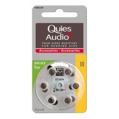 Piles Auditives x6 Pour Aides Auditives Quies